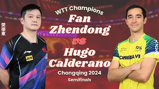 FULL | Fan Zhendong vs Hugo Calderano (Semifinals, WTT Champions Chongqing 2024)