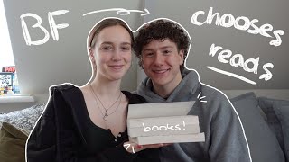 BOYFRIEND picks my books for the WEEK | reading vlog