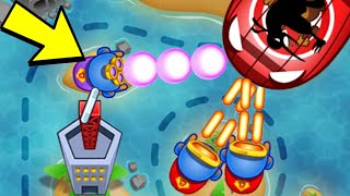 WINNING with the WORST Supermonkey Strategy? Bloons TD Battles