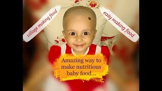 Amazing way to make nutritious baby food made in village food factory!!! / food network