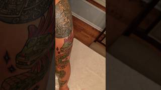 The Feather Serpent, The Temple of Kukulcan & the Timeless Aztec Calendar Sleeve Tattoo on Left Arm