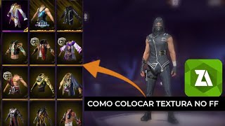 COMO COLOCAR TEXTURA NO FREE FIRE NO ANDROID PASSO A PASSO (COMO COLOCAR TEXTURA NO FF) ATUALIZADO