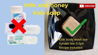 Baby soap recipe /How to make homemade soap for kids /Homemade Kids soap  #kidssoap