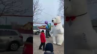 Поздравление сднем рождения от огромного белого медведя 🐻‍❄️