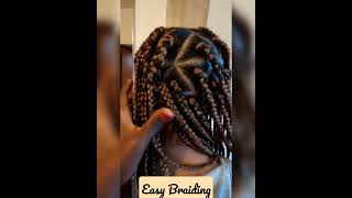 😍Traingle Braids|Easy Braids| Jumbo braids|Simple Braid look|Braiding|Braids|Simple Hairstyle