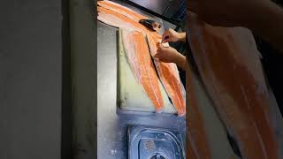 Salmon Cutting and Cleaning 🔥#youtubeshorts #viralshorts #shorts #short #trending #japnesefood