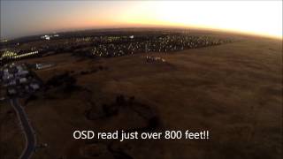 Flying over 800' at dusk