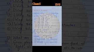 Living world /class5th/Karnataka State Board Syllabus/EVS /#notes @sabeehams9952