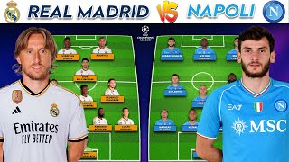 🔴 Real Madrid Vs Napoli🔥| Potential Team Lineups UEFA Champions League 23/24