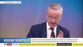 Michael Gove suffers from malfunction