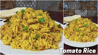 Tomato Rice Recipe | Tomato Pulao | Quick And Tasty Tomato Biryani | Easy Lunch Box Recipe