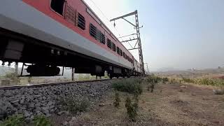 11019 CSMT - Bhubaneswar Konark Express At Palasdhari Gradient Towards Pune...