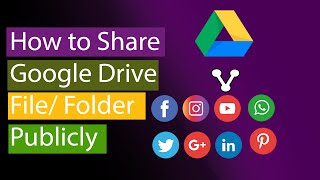 how to share my google drive file or folder link publicly 2021 | How to share files on google drive