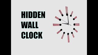 How to make Hidden Wall Clock - DIY wall decor idea project