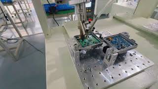 Automated PCB soldering machine,Through-hole components soldering equipment robot China factory#cnc