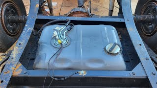 65 Chevy c10 fuel tank installed