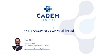 4. Uzmanına Sor - CATIA V5-6R2019 CAD Yenilikleri | Oğuz Varhan