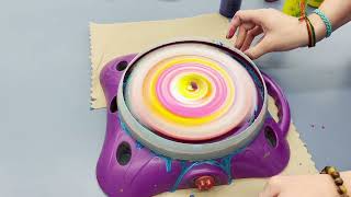 Spin Art Machine used in art class