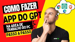 Como fazer atalho do chat GPT na área de trabalho do computador