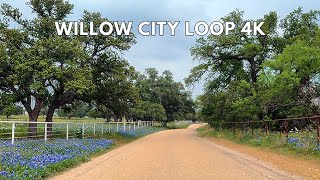 Willow City Loop Scenic Drive | Texas Hill Country Bluebonnets 4K Driving Tour