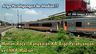 ARGO PARAHYANGAN KOK SAMPAI MADIUN? Momen Recall Rangkaian Argo Parahyangan ke INKA Madiun