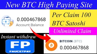 New Bitcoin Earning site | Low Minimum Withdraw | Live proof