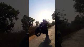 NS200 Power Wheelie | The Obstinate Rider#viral #shortsviral