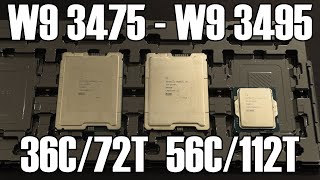 Intel Xeon W9 3475 and W9 3495 Sapphire Rapids Review & OVERCLOCKING