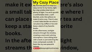 My Cozy Place | Improve your English | Listen & Repeat #begginers #english #easyenglishonlineclass