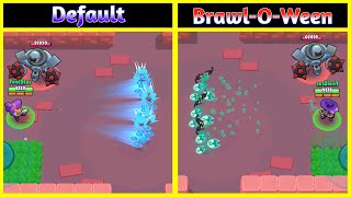 DEFAULT vs BRAWL-O-WEEN !!! Skin Review Of Brawl Stars