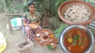 Soya kofta curry Recipe।#dipti #village #cooking #vlog _