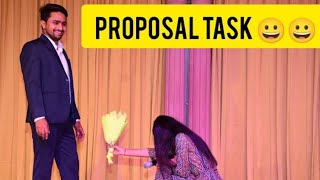 funny proposal task junior & senior FRESHER PARTY RUHS NURSING COLLEGE JAIPUR