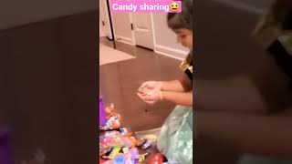 Candy sharing😃😃#ytshorts #kidsshorts #shorts