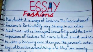 Fashions || Essay