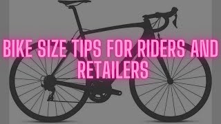 BIKE SIZING TIPS FOR RIDERS AND STORES | WHY CONTEND SIZE S = EMONDA ALR SIZE  52