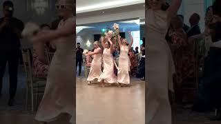 When you and the girls are weekend ready 💅🏽 #funnydance #bridalparty #weddingentrance