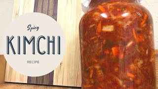 Spicy Kimchi || Fermented Kimchi Recipe || Vegan Korean Spicy Kimchi