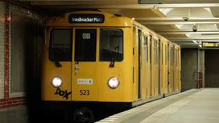 2-Teiler A3L der Berliner U-Bahn auf der kleinsten U-Bahn Linie: U4