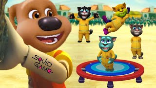 My Talking Tom Friends 🏳️🚦😱 Squid Game Trampoline Challenge 🤣