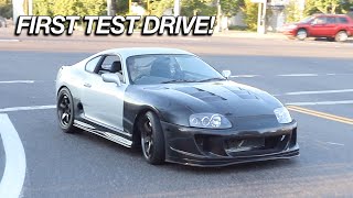 First Test Drive Of Our MK4 Toyota SUPRA Restoration Build!!