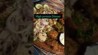 30 days low carb High protein diet Challenge Day-6 High protein dinner#ytshort #cheatmeals