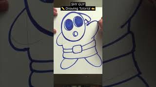 Everyone Can Draw! - SHY GUY ✍️ Drawing Tutorial! 😀✏️ Like/Share/Subscribe for more!! #nintendo