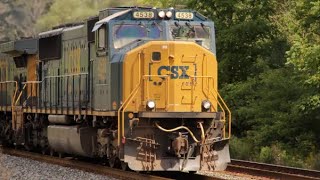 CSX train E655 with SD70MAC leader, headed for Newell, PA