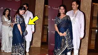 Pregnant Sharda Arya Flaunting Cute Baby Bump With Husband Rahul Nagal at Diwali Party