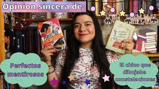 OPINION HONESTA: PERFECTOS MENTIROSOS Y EL CHICO QUE DIBUJABA CONSTELACIONES+GIVEAWAY INTERNACIONAL