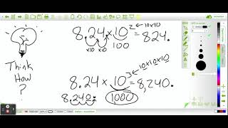 Exponents c X by Decimals