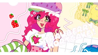 🍓🤍🍰Strawberry shortcake speedpaint 🍰🤍🍓 | I’m sorta back from my break?