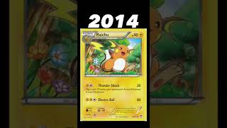 Evolution of Raichu NO.026 cards (1999-2022)