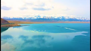 Sayram Lake in NW China's Xinjiang begins to thaw