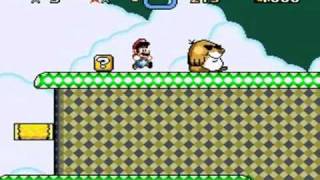 Super Mario World Plus [Mario Hack] - Stage 3 (Speedrun) ~by leandrobaltazar~